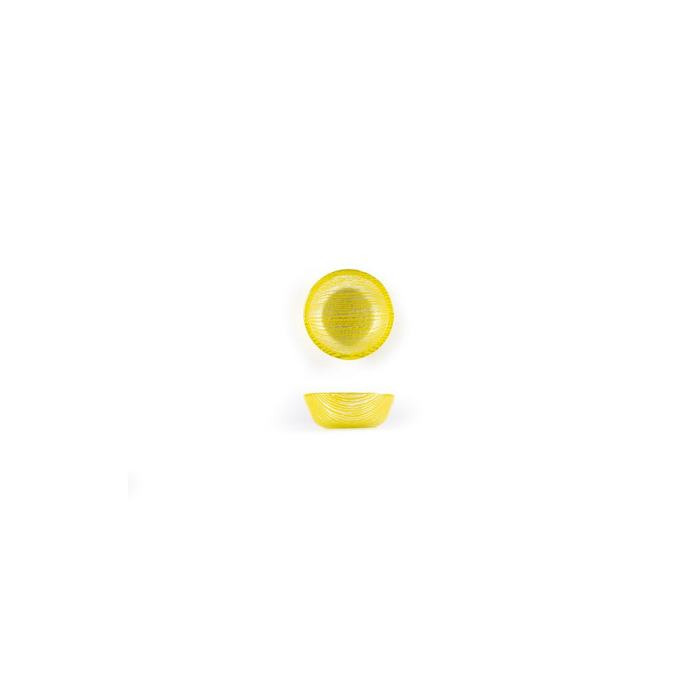 Turgla Fusion Glass dia.2.75" h:1.25" 4 oz. Round Yellow Glass Ramekin