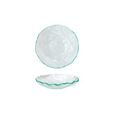 Turgla Fusion Glass dia.8" h:2" 16 oz. Round Clear Glass Bowl
