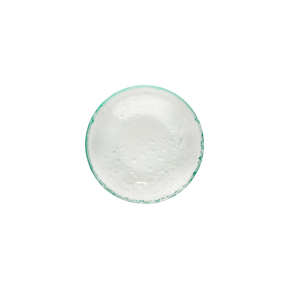Turgla Fusion Glass dia.6.5" h:1.5" 11 oz. Round Clear Glass Bowl
