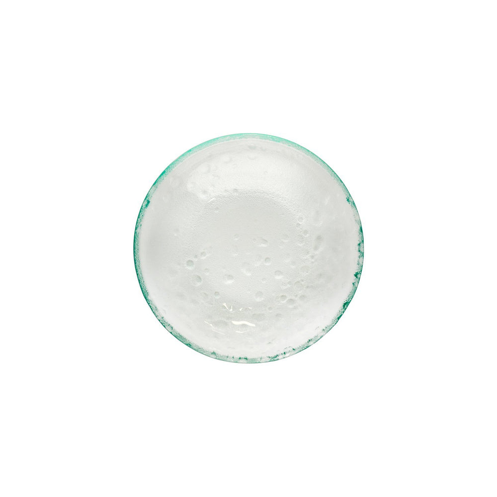 Turgla Fusion Glass dia.8.5" h:1.75" 20 oz. Round Clear Glass Bowl