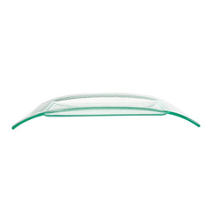 Turgla Fusion Glass 12" x 9.5" x h:1.5" Rectangular Clear Glass Platter