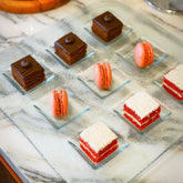 Turgla Fusion Glass 11.75" x 11.75" Square Clear Glass Sectional Plate