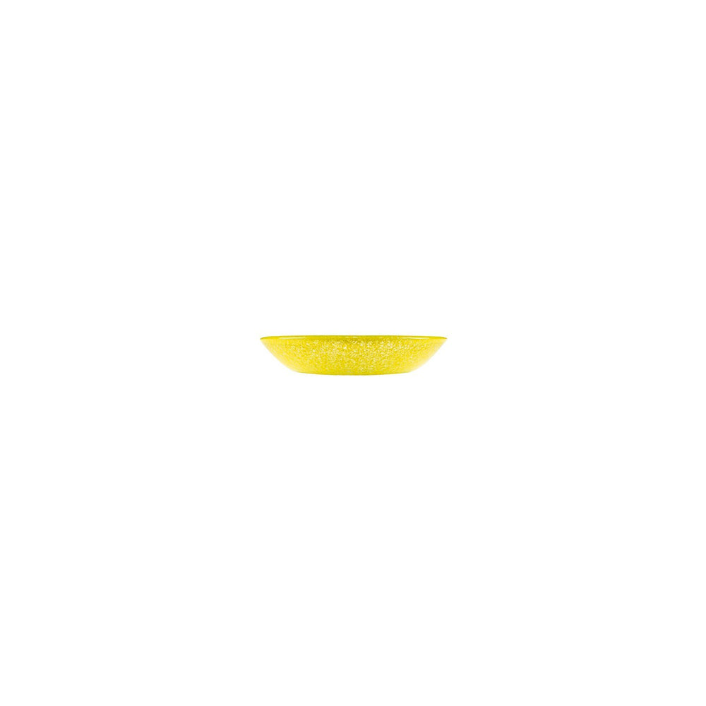 Turgla Fusion Glass dia.5.5" h:1.25" 8 oz. Round Yellow Glass Bowl