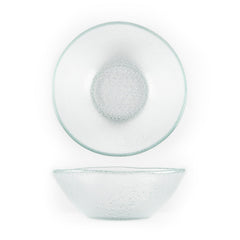 Turgla Fusion Glass dia.7" h:2" 16 oz. Round Clear Glass Bowl
