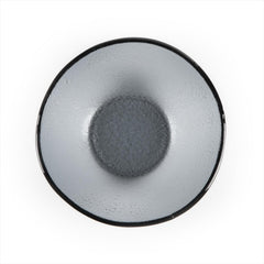 Turgla Fusion Glass dia.7.5" h:2.75" 20 oz. Round Charcoal Glass Bowl