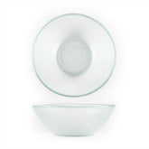 Turgla Fusion Glass dia.7.5" h:2.75" 20 oz. Round Clear Glass Bowl