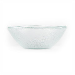 Turgla Fusion Glass dia.7.5" h:2.75" 20 oz. Round Clear Glass Bowl