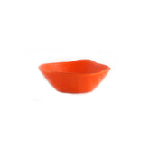 Turgla Fusion Glass dia.7.5" h:2.75" 20 oz. Round Orange Glass Bowl