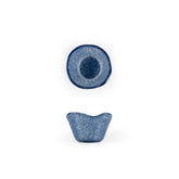 Turgla Fusion Glass dia.2.75" h:1.5" 2 oz. Round Blue Glass Ramekin