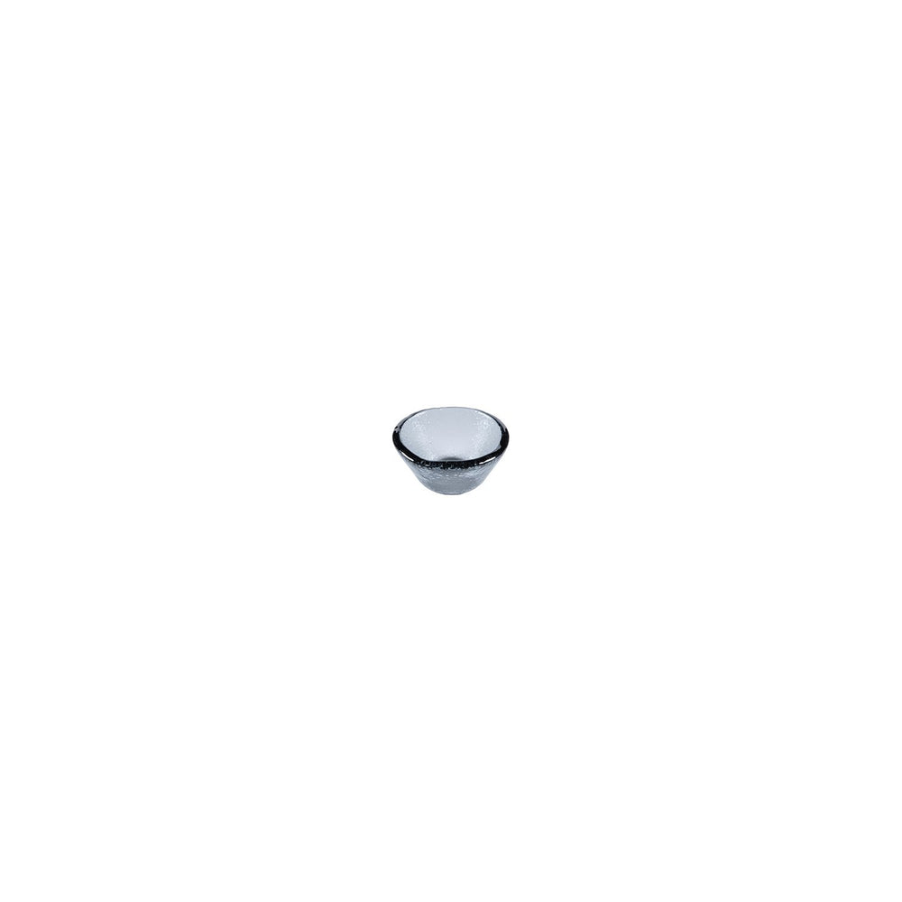 Turgla Fusion Glass dia.2.75" h:1.5" 2 oz. Round Charcoal Glass Ramekin