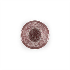 Turgla Fusion Glass dia.2.75" h:1.5" 2 oz. Round Pink Purple Glass Ramekin