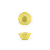 Turgla Fusion Glass dia.2.75" h:1.5" 2 oz. Round Yellow Glass Ramekin