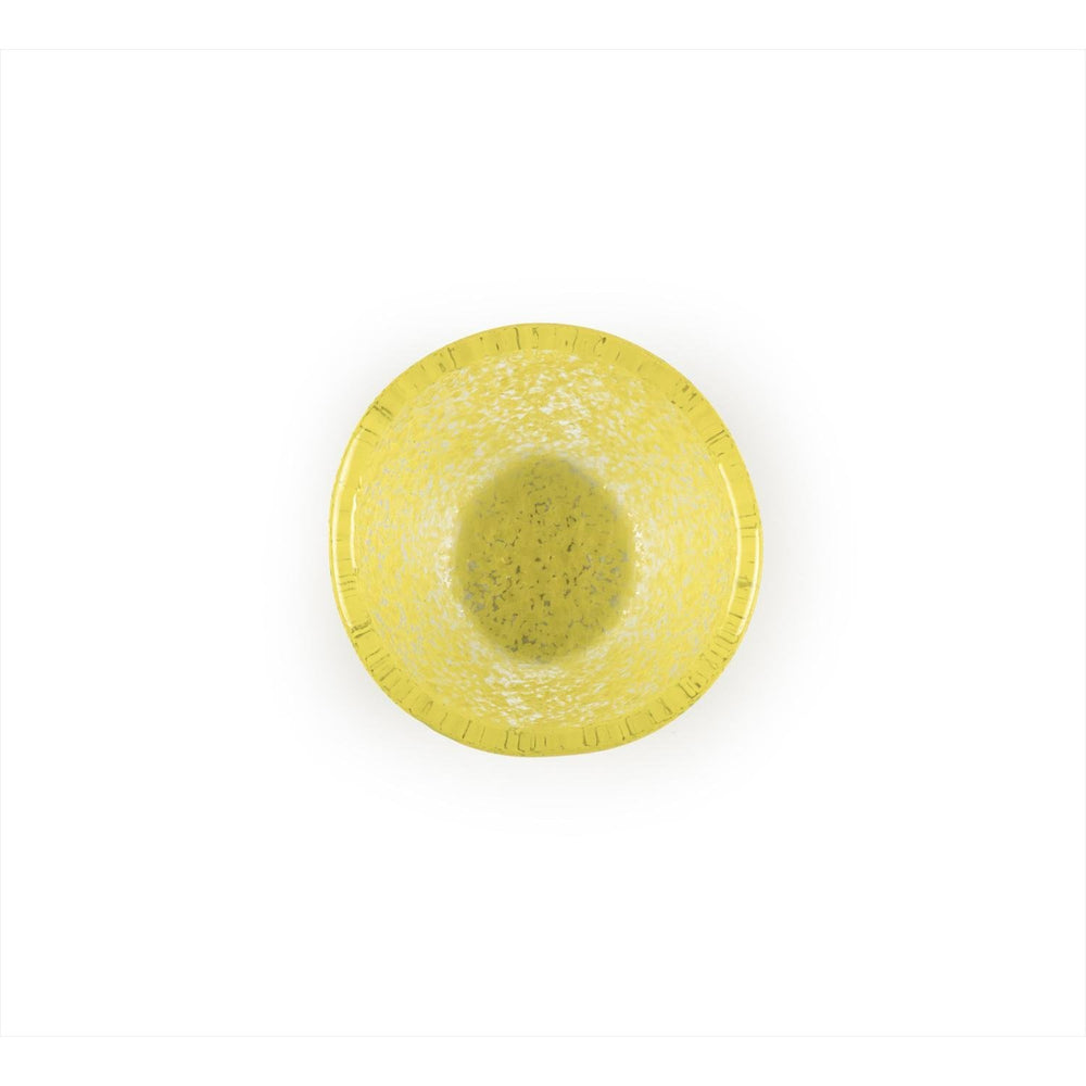 Turgla Fusion Glass dia.2.75" h:1.5" 2 oz. Round Yellow Glass Ramekin