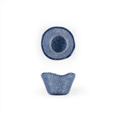 Turgla Fusion Glass dia.3.25" h:2" 4 oz. Round Blue Glass Ramekin