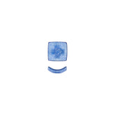 Turgla Fusion Glass 3.5" x 3.5" x h:1.25" 3 oz. Square Blue Glass Ramekin