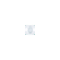 Turgla Fusion Glass 3.5" x 3.5" x h:1.25" 3 oz. Square Clear Glass Ramekin