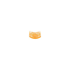 Turgla Fusion Glass 3.5" x 3.5" x h:1.25" 3 oz. Square Orange Glass Ramekin