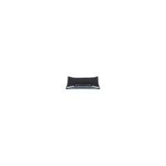 Turgla Fusion Glass 4.25" x 2.5" x h:0.5" 1 oz. Rectangular Black Glass Ramekin