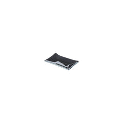 Turgla Fusion Glass 4.25" x 2.5" x h:0.5" 1 oz. Rectangular Black Glass Ramekin