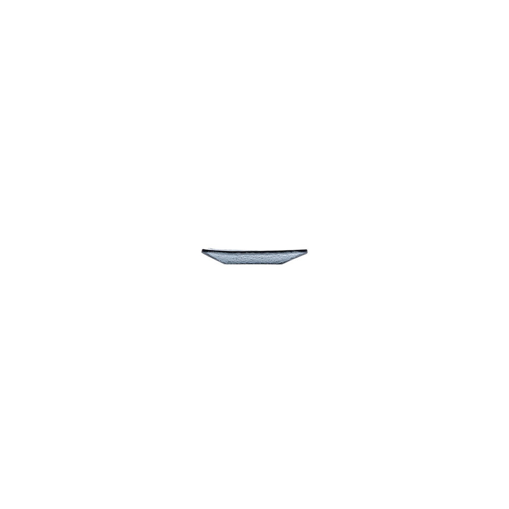 Turgla Fusion Glass 4.25" x 2.5" x h:0.5" 1 oz. Rectangular Charcoal Glass Ramekin