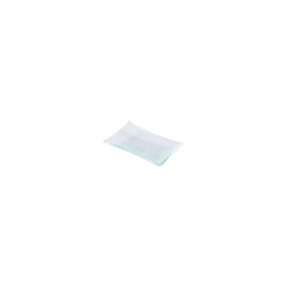 Turgla Fusion Glass 4.25" x 2.5" x h:0.5" 1 oz. Rectangular Clear Glass Ramekin