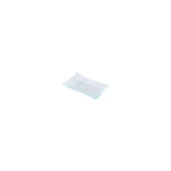 Turgla Fusion Glass 4.25" x 2.5" x h:0.5" 1 oz. Rectangular Clear Glass Ramekin