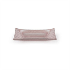 Turgla Fusion Glass 4.25" x 2.5" x h:0.5" 1 oz. Rectangular Pink Purple Glass Ramekin