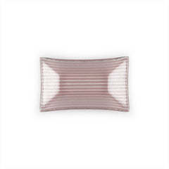 Turgla Fusion Glass 4.25" x 2.5" x h:0.5" 1 oz. Rectangular Pink Purple Glass Ramekin