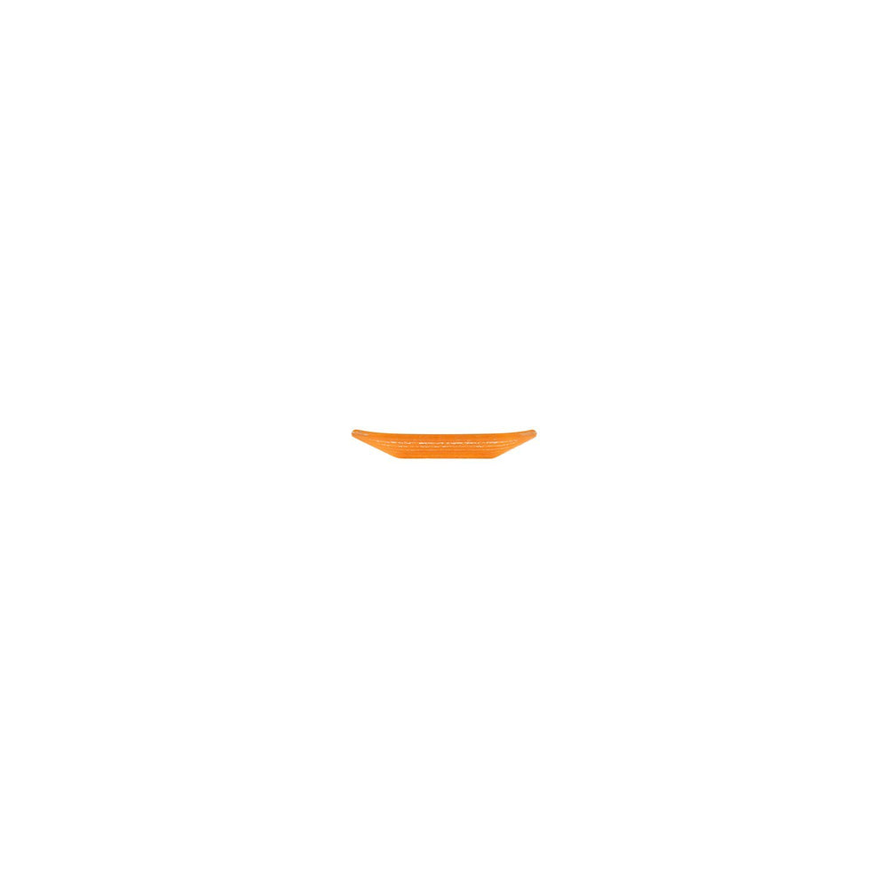 Turgla Fusion Glass 4.25" x 2.5" x h:0.5" 1 oz. Rectangular Orange Glass Ramekin
