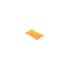 Turgla Fusion Glass 4.25" x 2.5" x h:0.5" 1 oz. Rectangular Orange Glass Ramekin