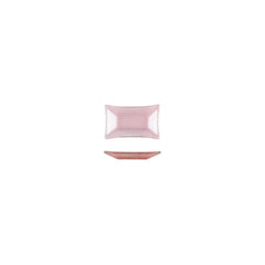 Turgla Fusion Glass 4.25" x 2.5" x h:0.5" 1 oz. Rectangular Pink Purple Glass Ramekin