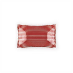 Turgla Fusion Glass 4.25" x 2.5" x h:0.5" 1 oz. Rectangular Red Glass Ramekin