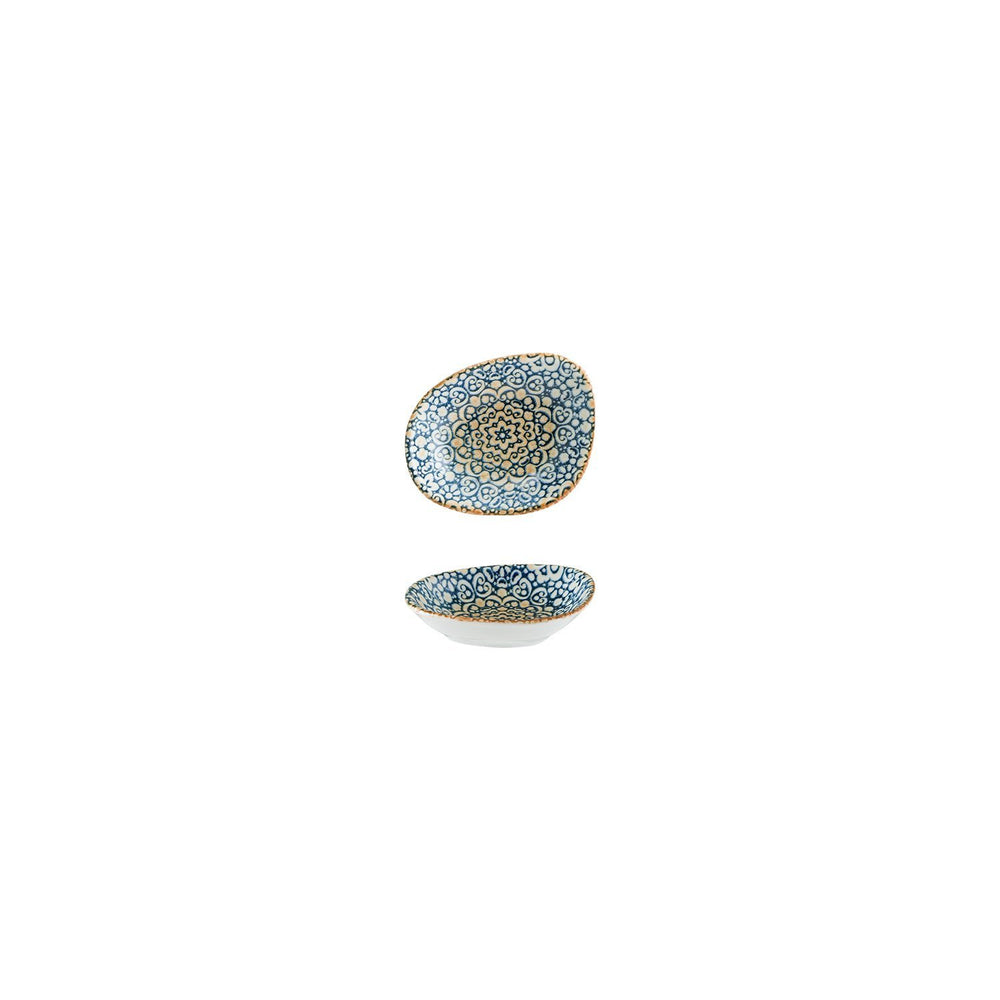 Alhambra 4" x 3" x h:0.75" 1 oz. Organic Decorated Vitrified Bowl