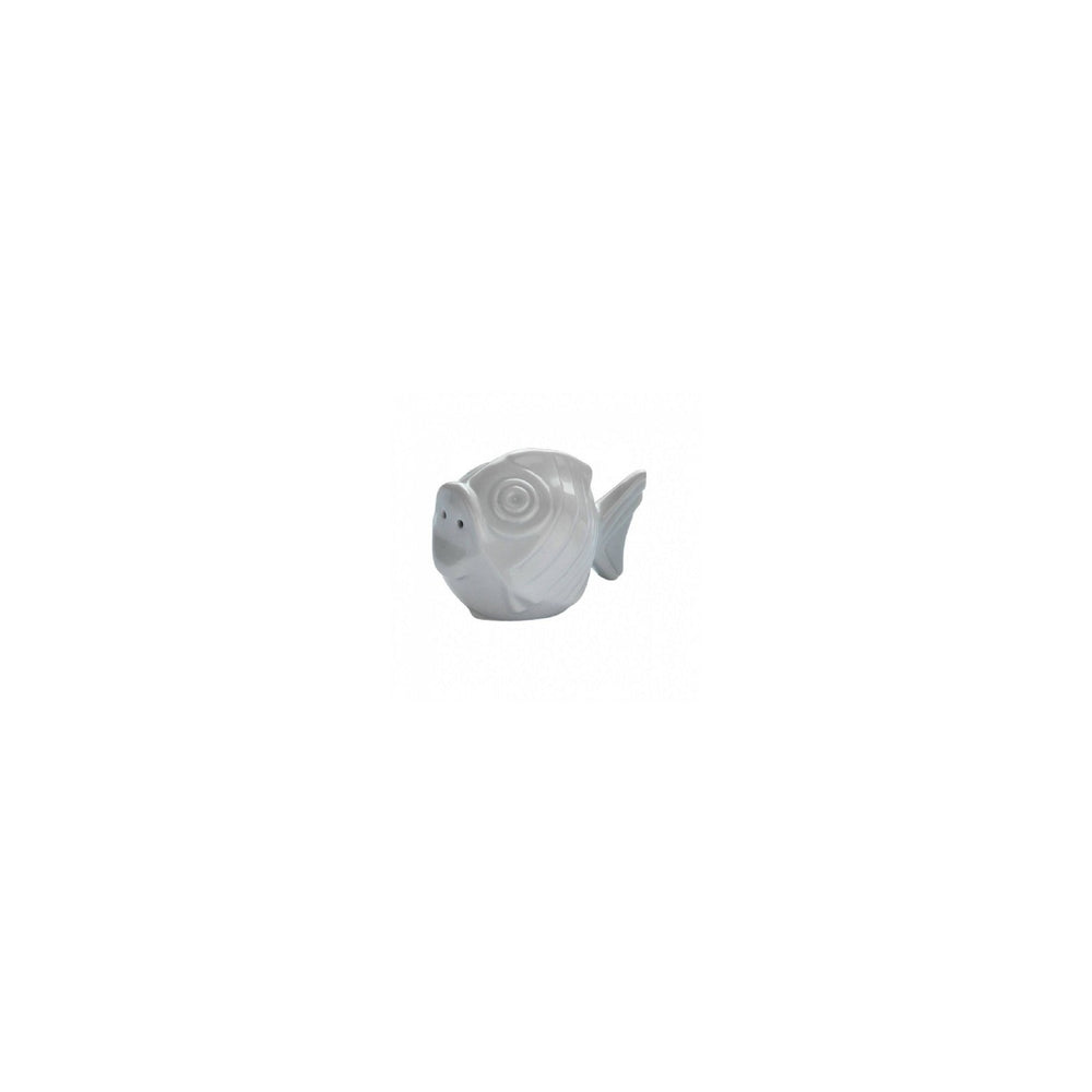 3.25" h:2.5" Organic White Porcelain Salt Shaker