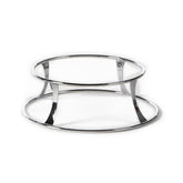 Fusion Tower dia.12" h:4.25" Round Silver Stainless Steel Riser