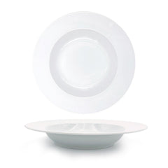Delta dia.11.75" h:2" 24 oz. Round White Porcelain Bowl