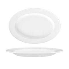 Delta 11" x 7" x h:1" Oval White Porcelain Platter