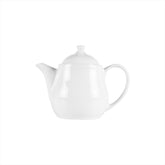 Delta-Coupe dia.6" h:3" 13 oz. Round White Porcelain Coffee/Tea Pot
