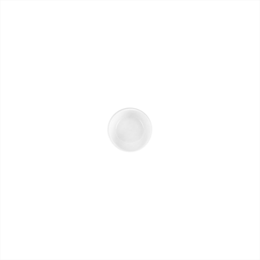Delta-Coupe dia.3" h:1.25" 3 oz. Round White Porcelain Ramekin