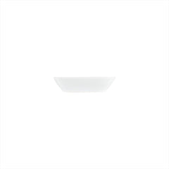 Delta-Coupe 6.5" x 4.75" x h:1.5" 12 oz. Rectangular White Porcelain Deep Plate