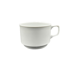 Delta dia.3.25" h:2.25" 8 oz. Round White Porcelain Cup