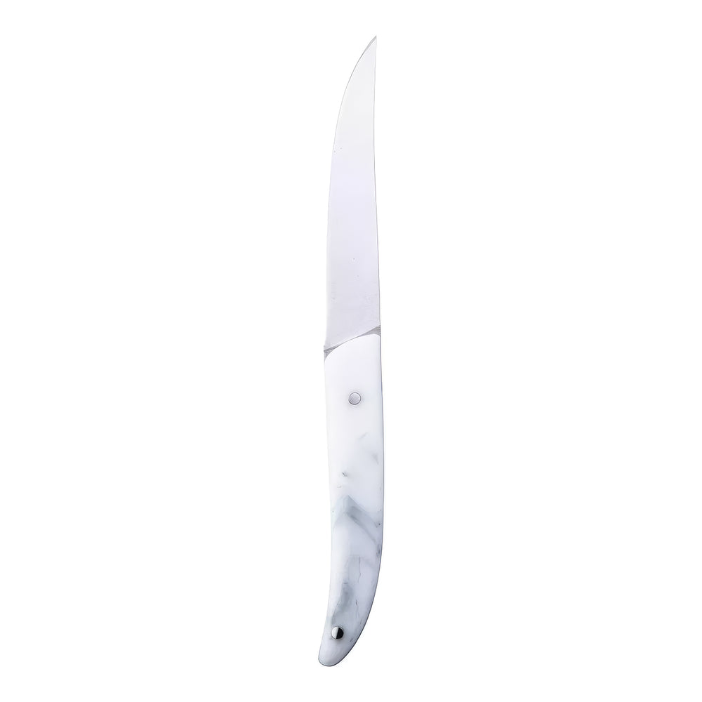 Flatware Accessories 9.25" White Stainless Steel Steak Knife