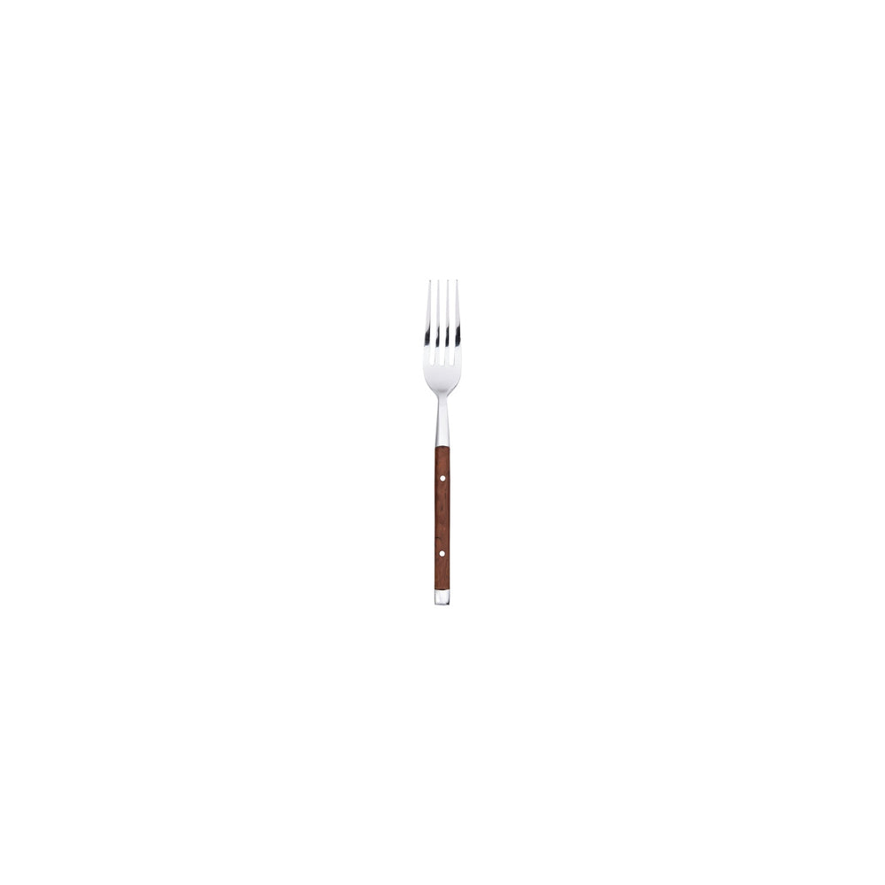 Rustic 7.75" Brown Stainless Steel Dinner Fork 18/0 8