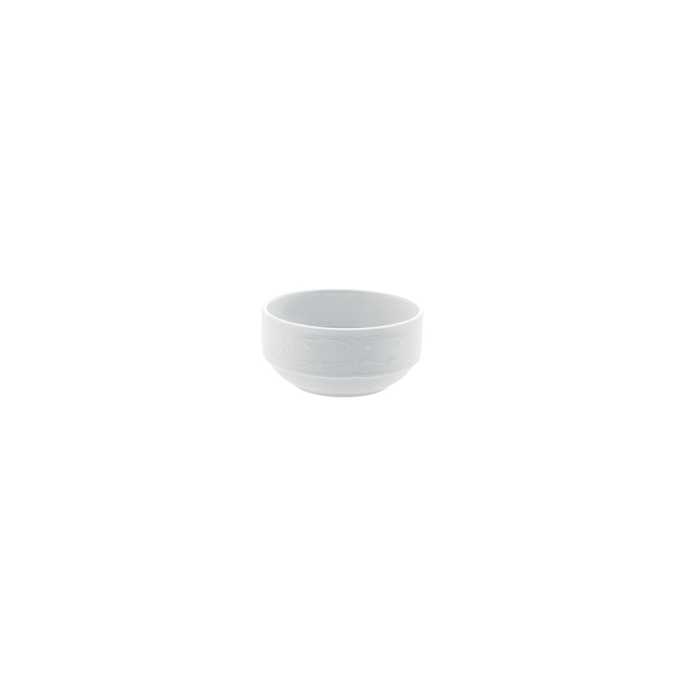 Flora dia.6.25" Round White Porcelain Plate