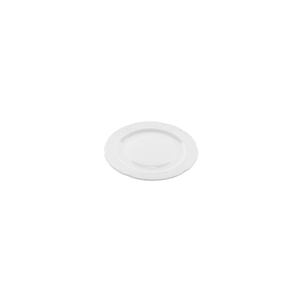 Flora dia.6.25" Round White Porcelain Plate