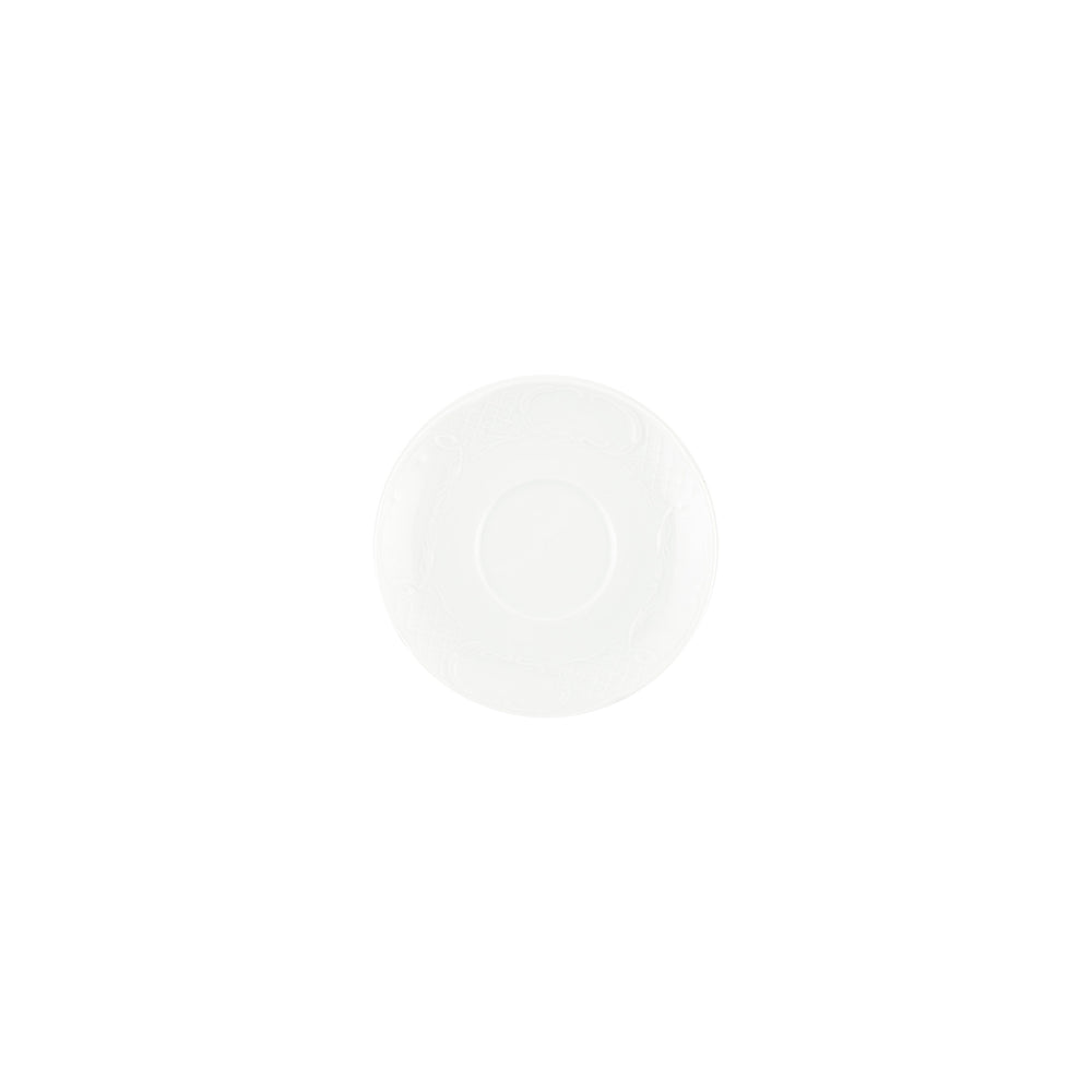 Flora dia.6.25" Round White Porcelain Plate