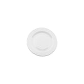 Flora dia.7.75" Round White Porcelain Plate
