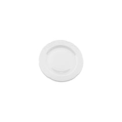 Flora dia.7.75" Round White Porcelain Plate