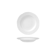 Flora dia.8.75" Round White Porcelain Plate