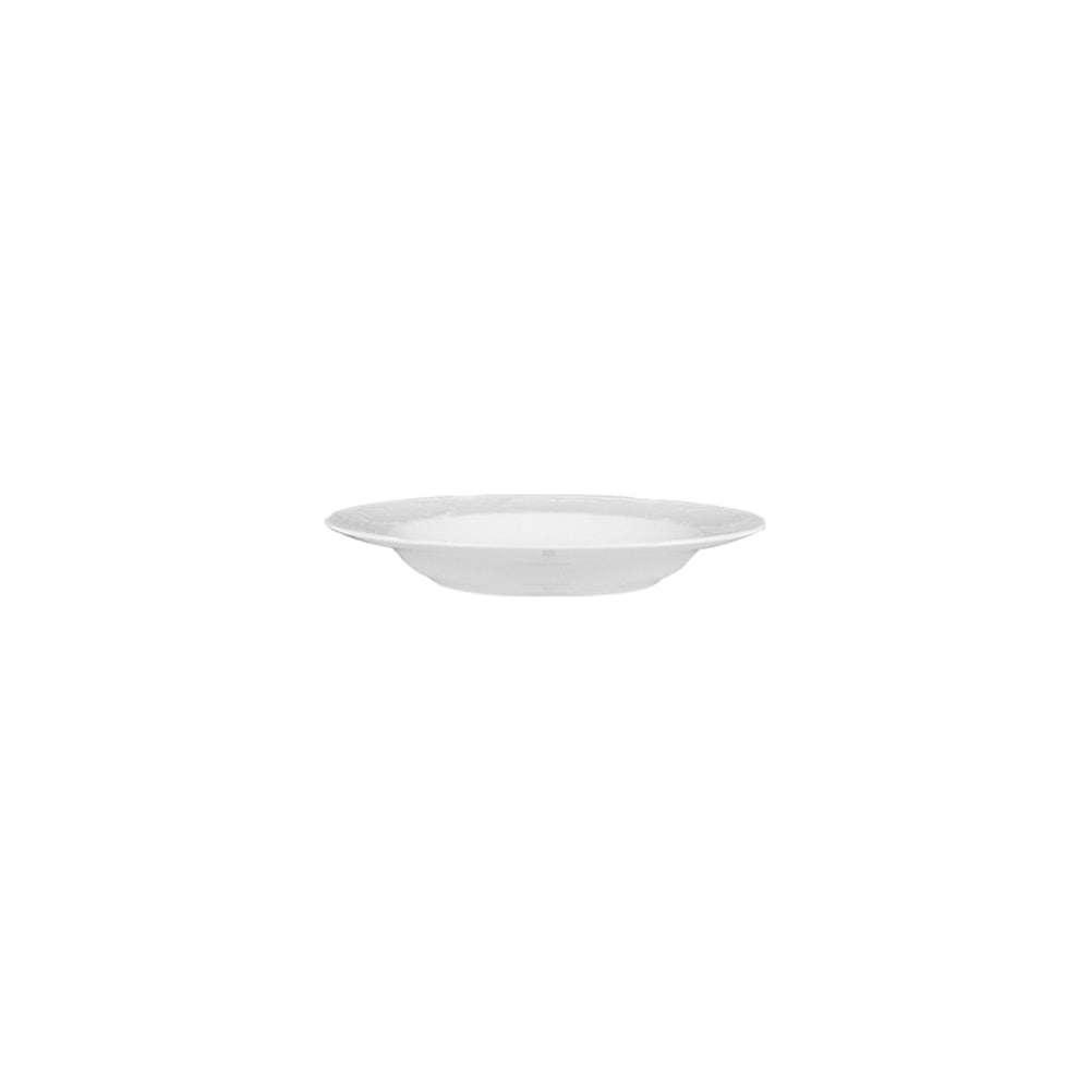 Flora dia.8.75" Round White Porcelain Plate